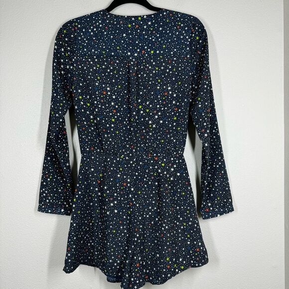 Likely Galaxy Ryerson Romper Navy Blue Star Print Tie Front Multicolor Size 2 - Picture 7 of 11